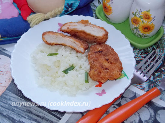 отбивные из куриных грудок в кляре на сковороде - пошаговый рецепт