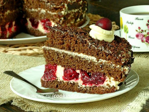 Шварцвальдский торт Черный лес с вишней