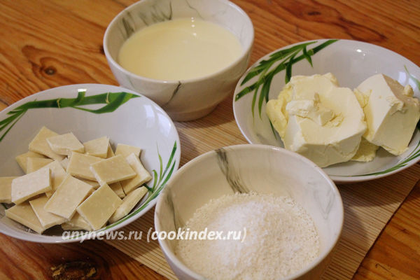 Трюфельный торт с кокосовым кремом - ингредиенты для крема