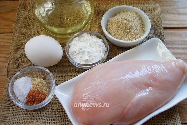 Куриные наггетсы в домашних условиях - ингредиенты
