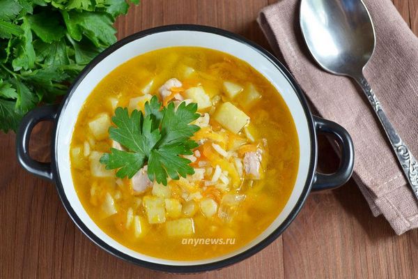 Куриный суп с рисом и картошкой - пошаговый рецепт