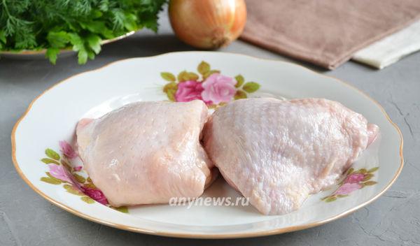 Бедро куриное в духовке с картошкой в рукаве рецепт приготовления
