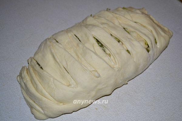 Пирог с капустой из дрожжевого теста в духовке - расстойка