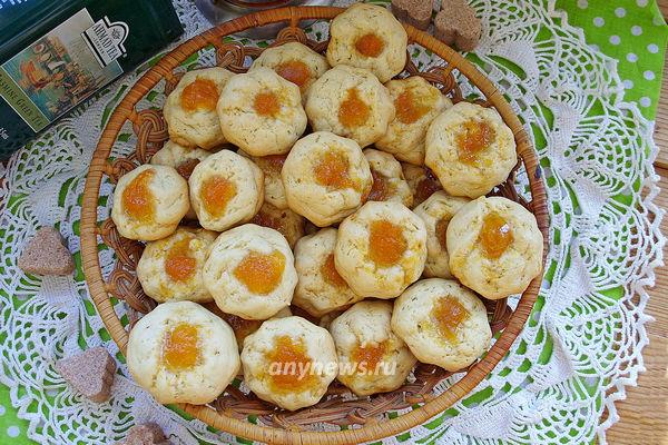 песочное печенье с джемом - пошаговый рецепт