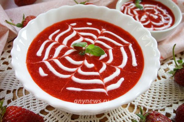 Клубничный суп с мятой - пошаговый рецепт