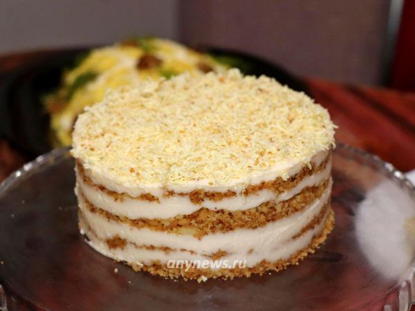 Торт Пломбир без выпечки