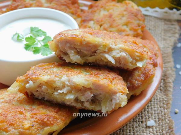 Деруны (драники). Готовим деруны с грибами с сыром, с мясом