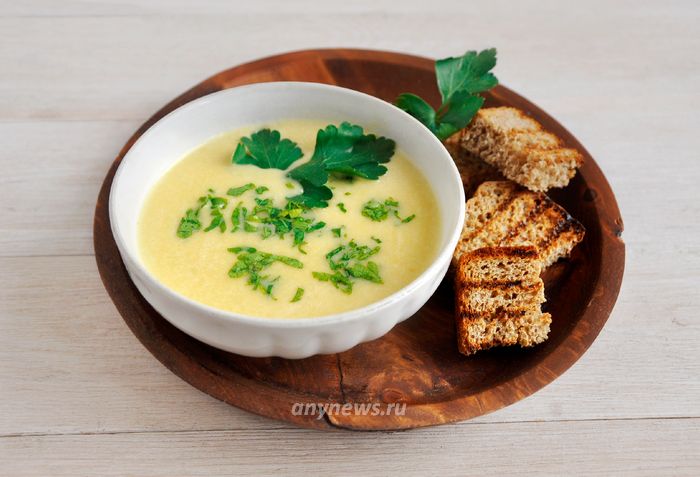 Крем-суп с плавленным сыром - пошаговый рецепт с фото