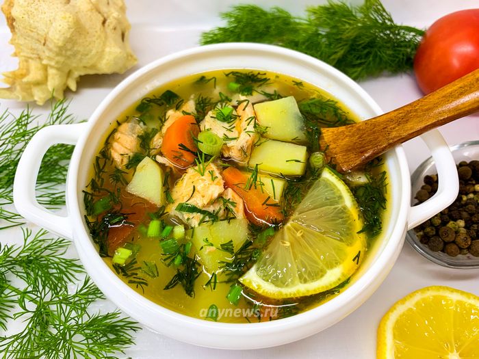 Рыбный суп из головы семги - оригинальный рецепт с пошаговыми фото