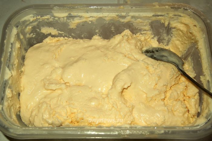 мороженое пломбир на сливках взбить миксером