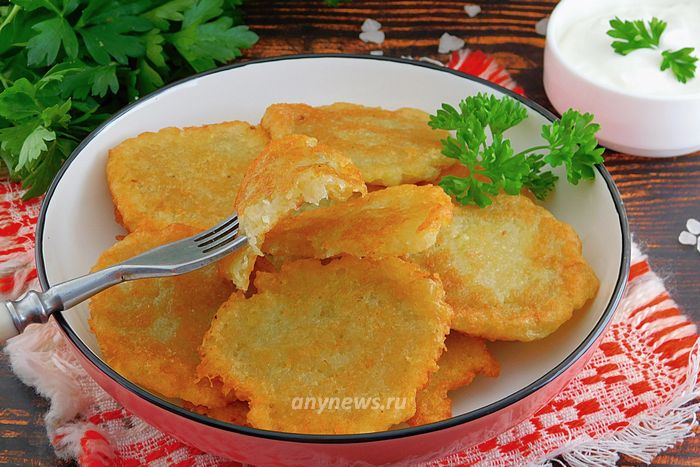 Драники картофельные с луком