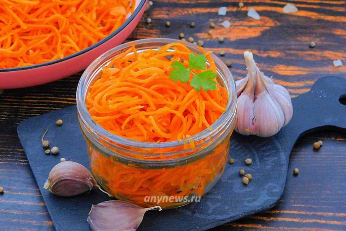 Морковь по-корейски приготовленная в домашних условиях - рецепт