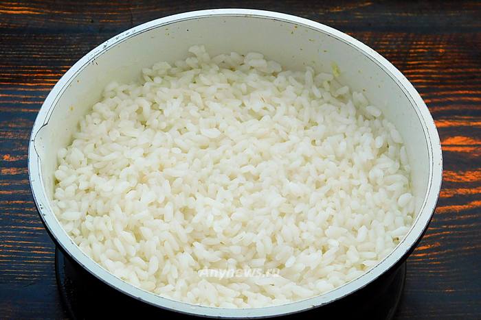 Рис с курицей в соусе терияки - отварить рис