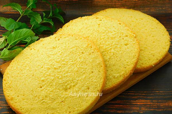 Бисквит шифоновый для торта классический рецепт