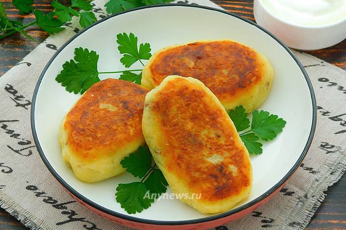 Картофельные зразы с грибами на сковороде - пошаговый рецепт