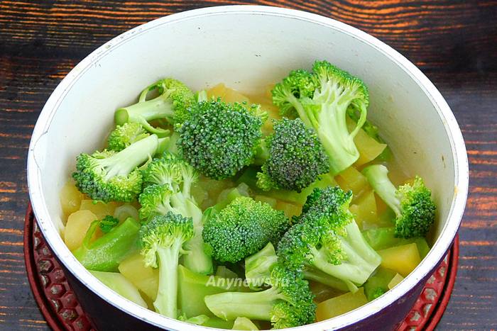 Тушить овощи до мягкости 15-20 минут