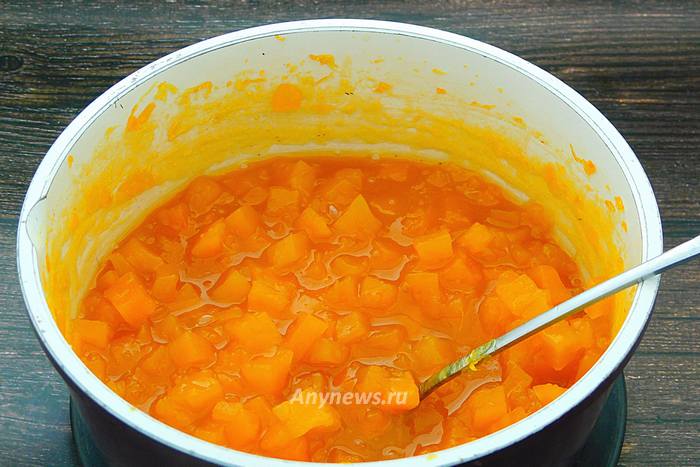 Варенье из тыквы с лимоном и апельсином варить 30 минут