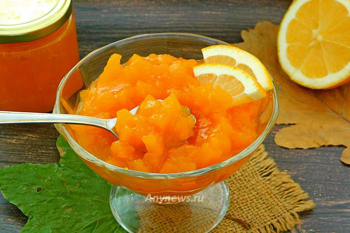 Варенье из тыквы с апельсином и лимоном. Рецепт с фото