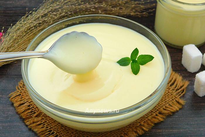 Заварной крем для Наполеона на молоке с маслом - рецепт