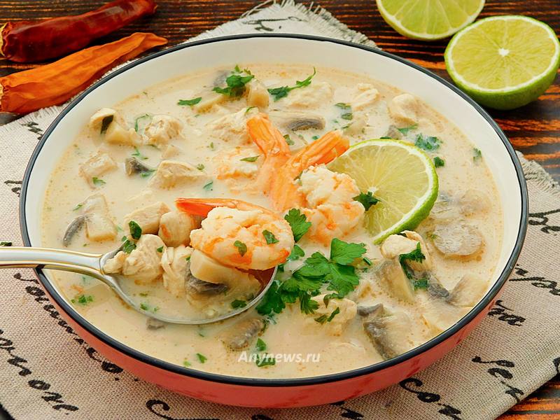 Суп Том Ям - национальное блюдо Таиланда