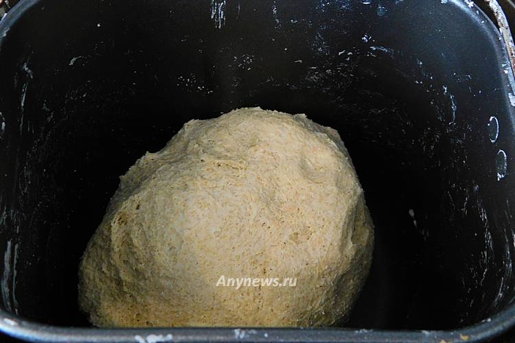 Хлеб с отрубями в хлебопечке - тесто