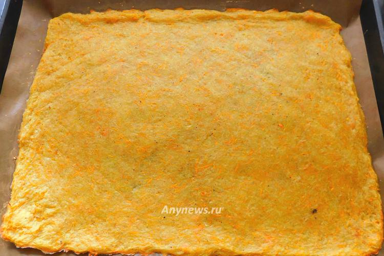 картофельный корж для рулета