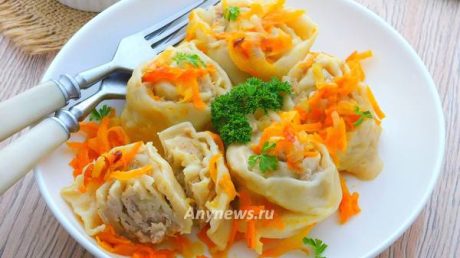 Ленивые пельмени с фаршем
