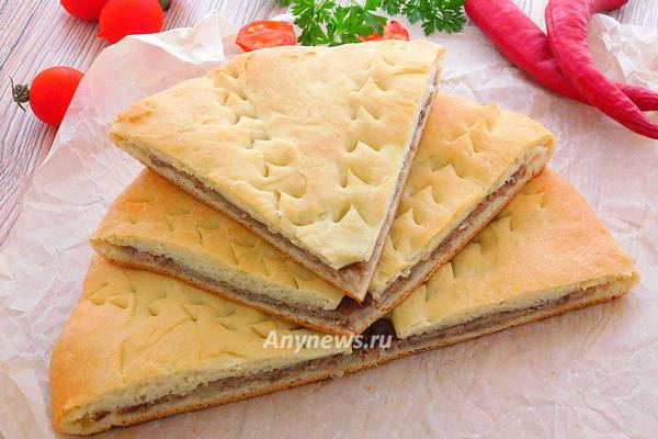 Осетинский пирог с мясом Фыдджын