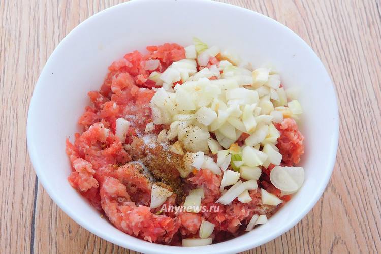 осетинский пирог с мясом - начинка