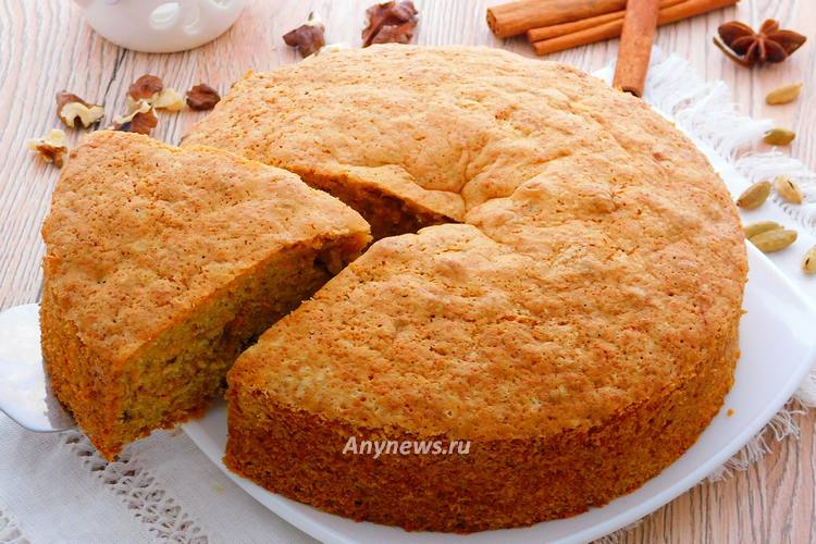 морковный пирог самый простой и вкусный - рецепт