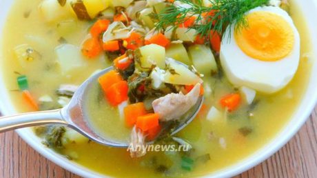 Щи зеленые с щавелем