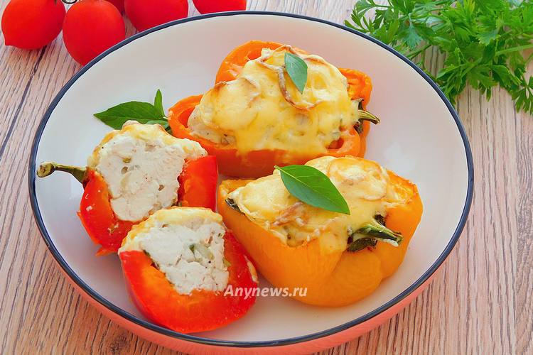 Болгарский перец фаршированный курицей - рецепт