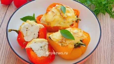 Болгарский перец фаршированный курицей
