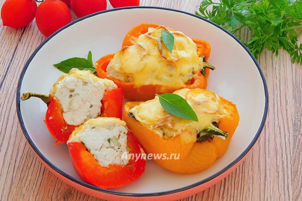 Болгарский перец фаршированный курицей