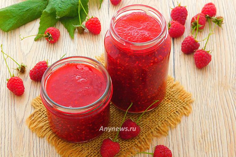 Десерт Малина на зиму без варки с сахаром