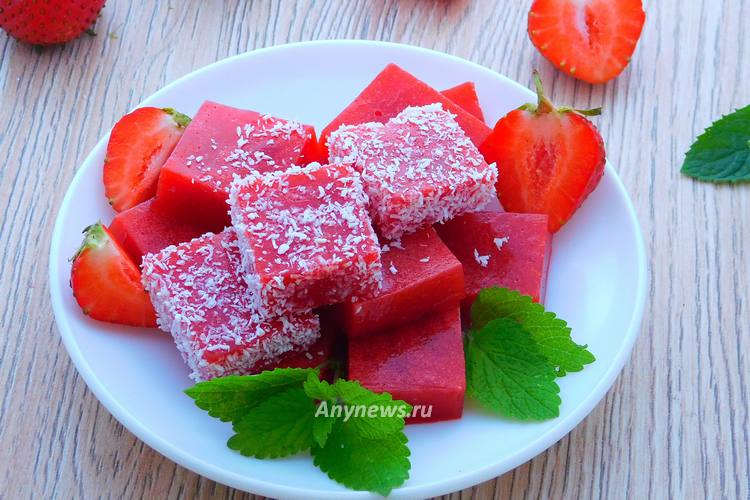 мармелад из клубники в домашних условиях с агар-агаром - рецепт