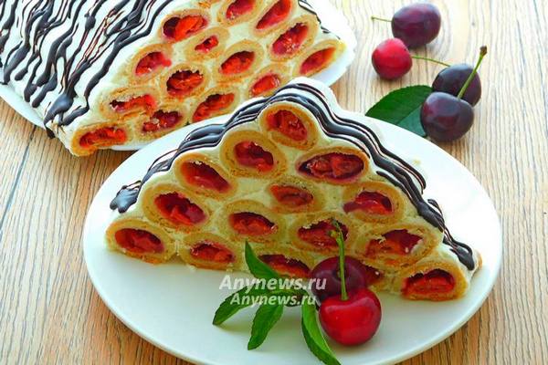 Торт Монастырская изба с вишней