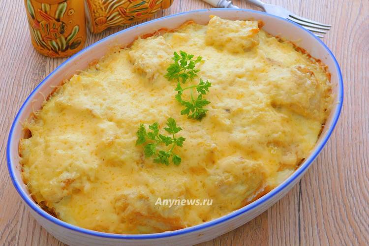 Картофельная запеканка с рыбой в духовке - рецепт