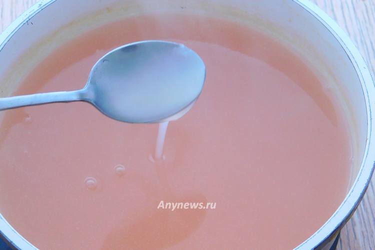попробовать Кисель из яблок с крахмалом и отрегулировать вкус