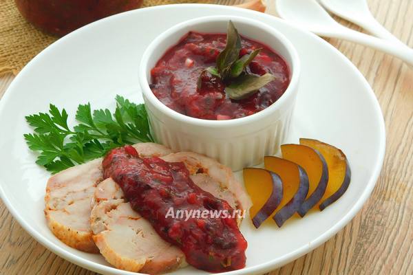 Сливовый соус к мясу
