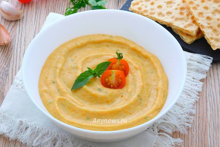 Суп-пюре из кабачков с сыром