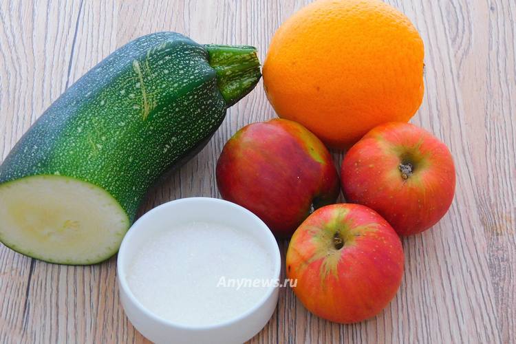 Варенье из кабачков и яблок - ингредиенты