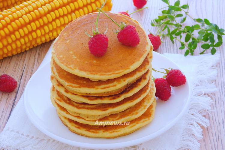 Кукурузные панкейки - рецепт