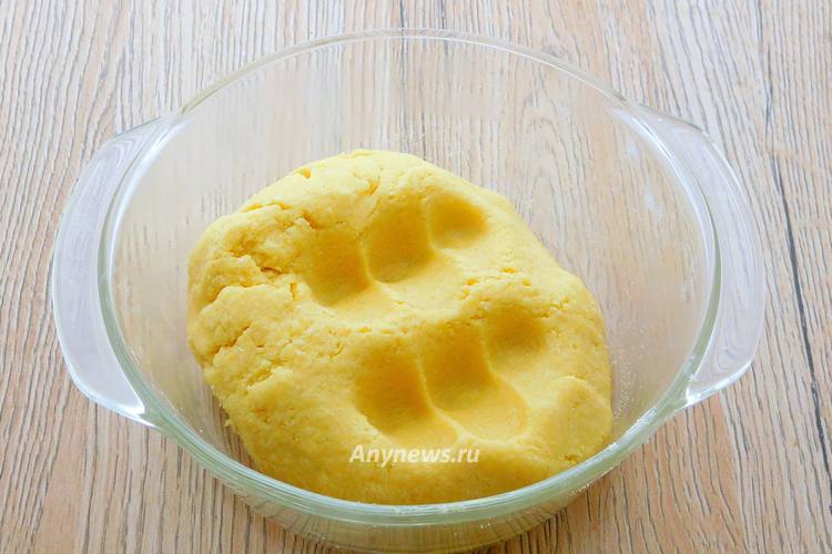 Печенье из кукурузной муки - тесто