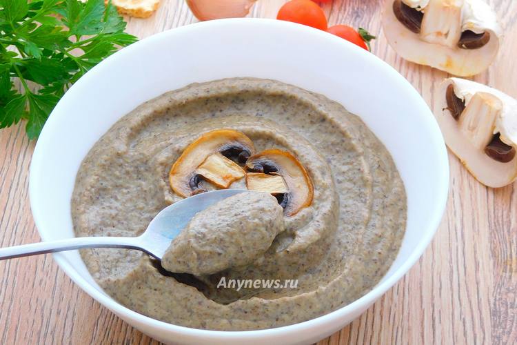 Крем-суп из шампиньонов со сливками - рецепт