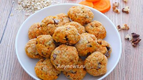 Овсяное печенье с морковью