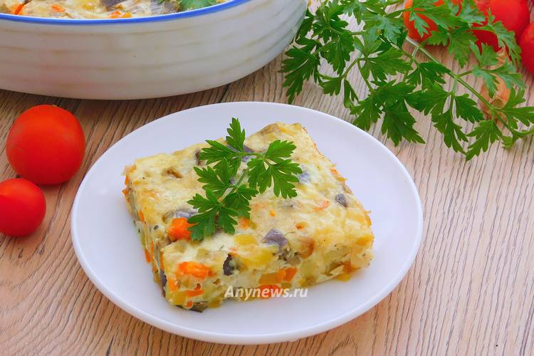 Овощная запеканка с сыром - рецепт