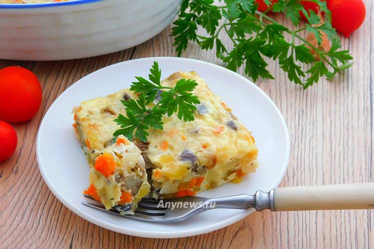 Запеканка из овощей с сыром