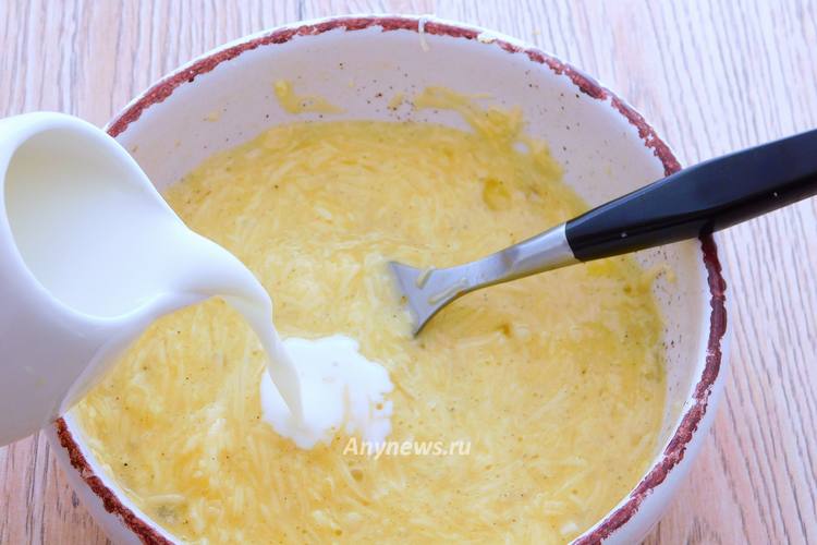 Заливка для овощной запеканки