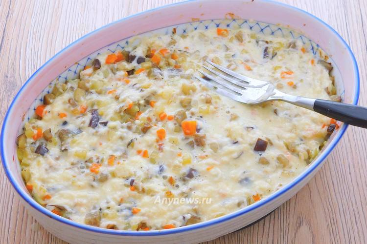 Заготовка овощной запеканки